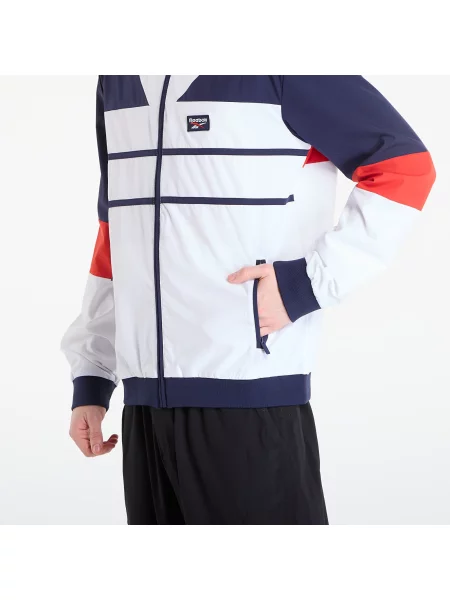 Μπουφάν Reebok Heritage Logo Track Top White/ Navy/ Red M λευκό