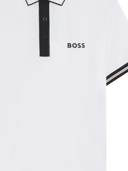 Tricou polo Boss alb