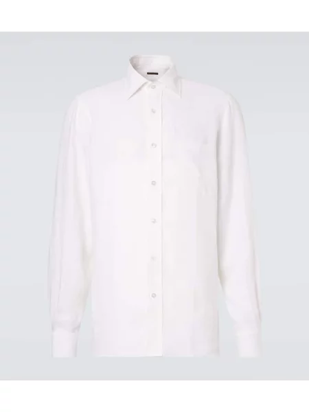 Cămașă Rubinacci de in alb