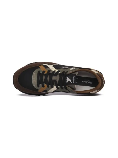 Pepe Jeans Sneakersy Brit Prints M hnedá