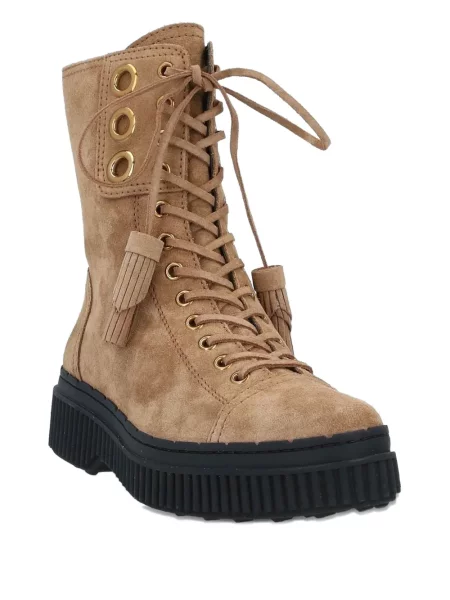 Cropp cizme scurte Tod's din piele maro