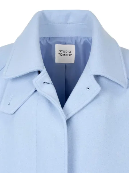 Płaszcz Studio Tomboy jednorzędowy niebieski