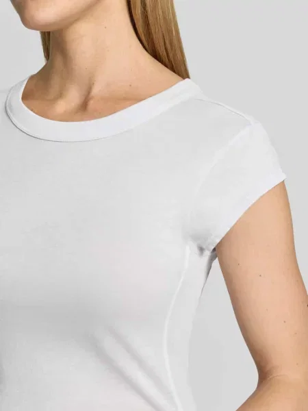 T-shirt o kroju slim fit z czystej bawełny Marc O'polo