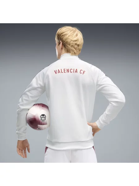 PUMA MÄ™ska kurtka przedmeczowa Valencia CF KING z zamkiem Akcesoria BiaÅ‚y S biała