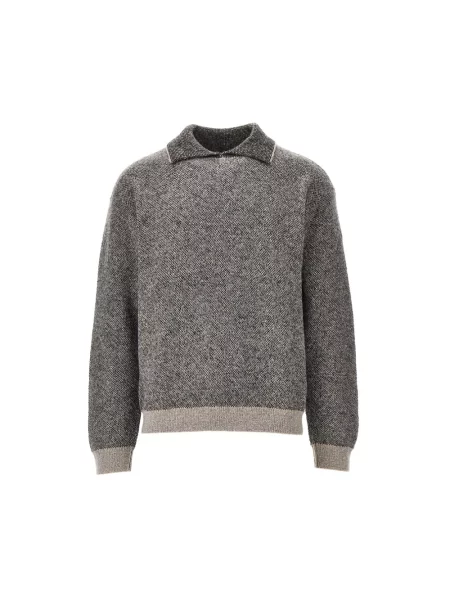 Sweter Emporio Armani wełniany szary