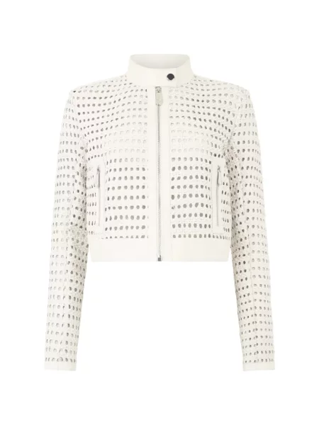 Geanta de piele Philipp Plein alb