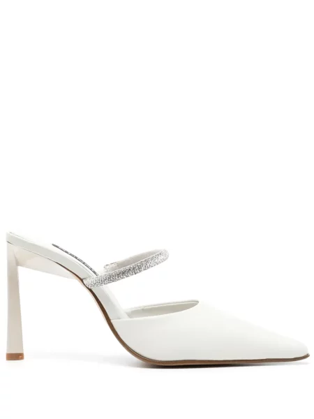 Papuci tip mules Senso alb