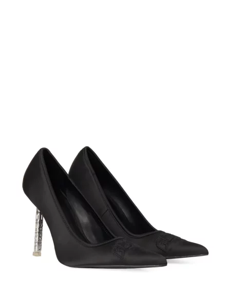 Pantofi cu toc Gcds cu broderie negru