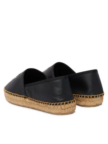 LOVE MOSCHINO Espadrile črna