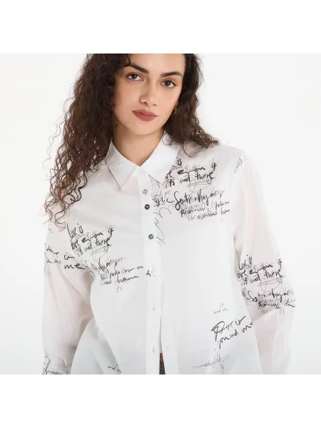 Πουκάμισο Desigual Cam Bask Shirt White M λευκό