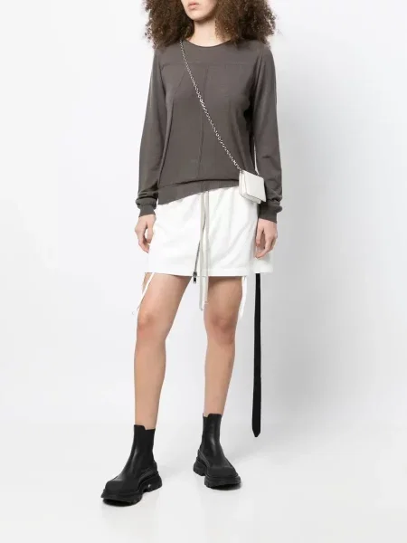 Mini džinsinis sijonas Rick Owens Drkshdw balta