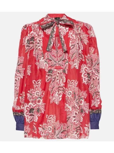Bluză Etro de mătase cu imagine