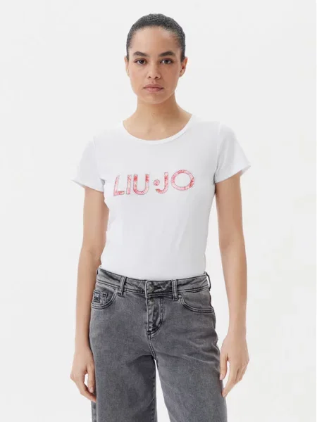 Liu Jo Beachwear T-Shirt biały