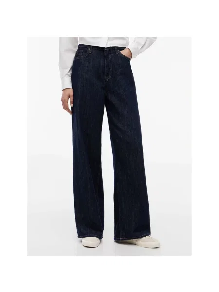 Blugi cu picior larg Tommy Jeans albastru