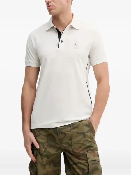 Polo Aeronautica Militare cu broderie alb