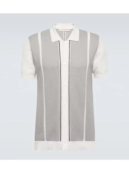 Pletena srajca Orlebar Brown siva