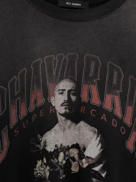 Tricou Willy Chavarria cu imagine negru
