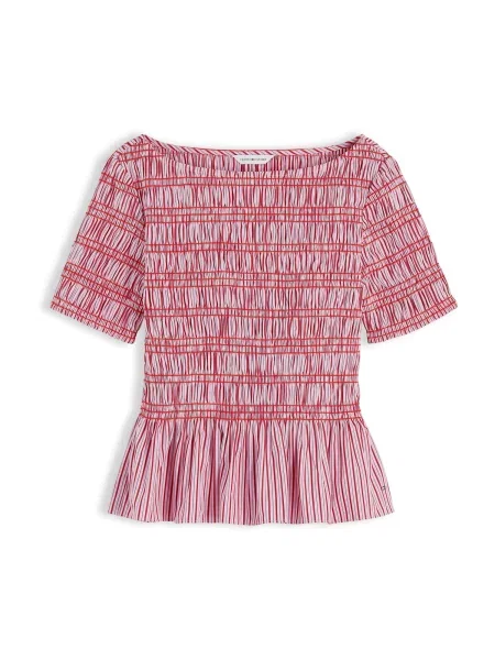 TOMMY HILFIGER Bluză metalic / roz / roz închis gri