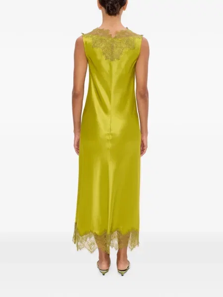 Rochie midi Simon Miller din dantelă galben