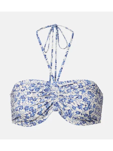 Top Isabel Marant cu model floral albastru