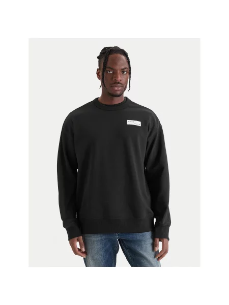 G-Star Raw Majica dugih rukava HB Badge Relaxed Fit crna