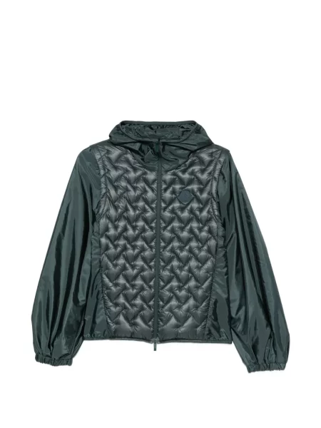 Geacă Moncler cu glugă verde