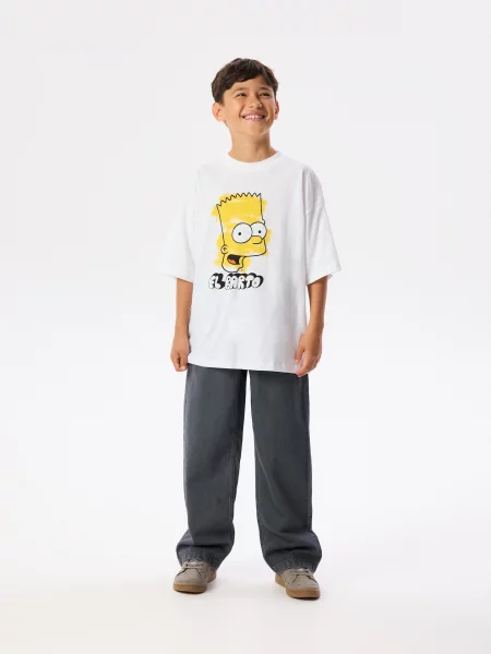 Reserved Футболка The Simpsons білий