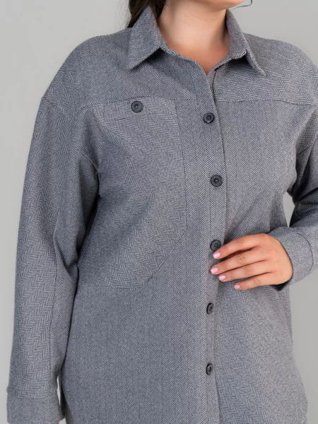 Сорочка All Posa сірий