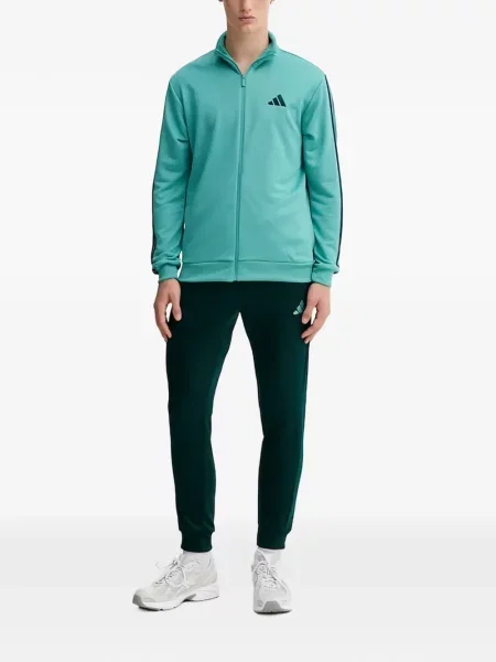 Ριγέ γυμναστήριο σορτς Adidas με σχέδιο μπλε
