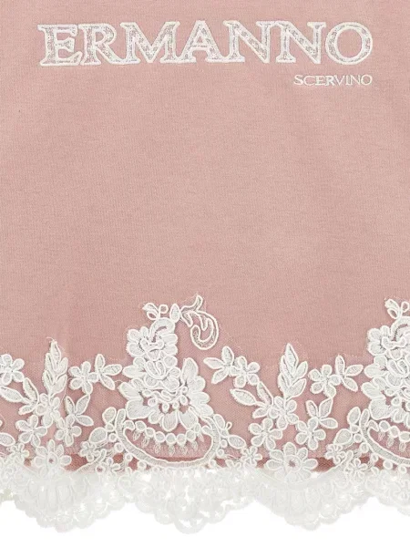 Bluza z kapturem dziecięca Ermanno Scervino różowa
