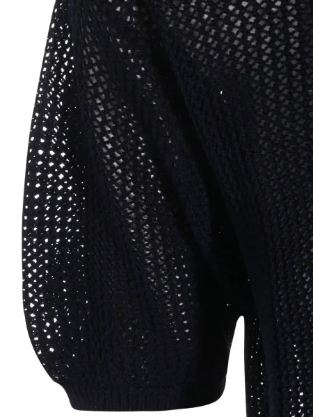 Dzianinowy top Antonelli niebieski