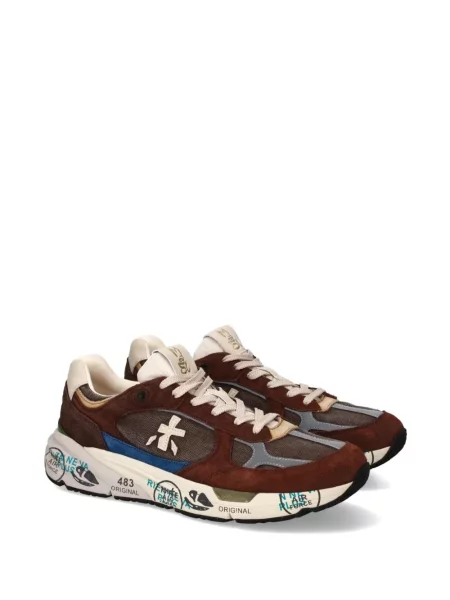 Sneakerși Premiata cu autograf maro