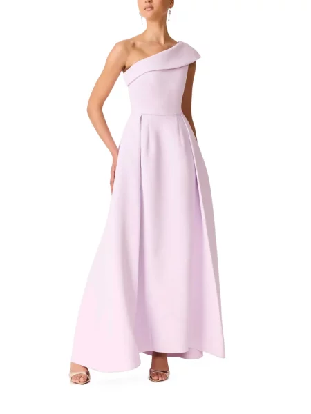 Rochie maxi Elliatt cu un umăr gol roz