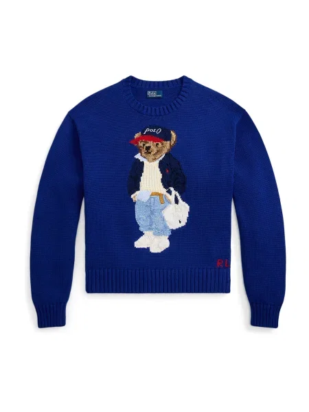 Polo Ralph Lauren Pulover regal / maro deschis / roșu / alb albastru