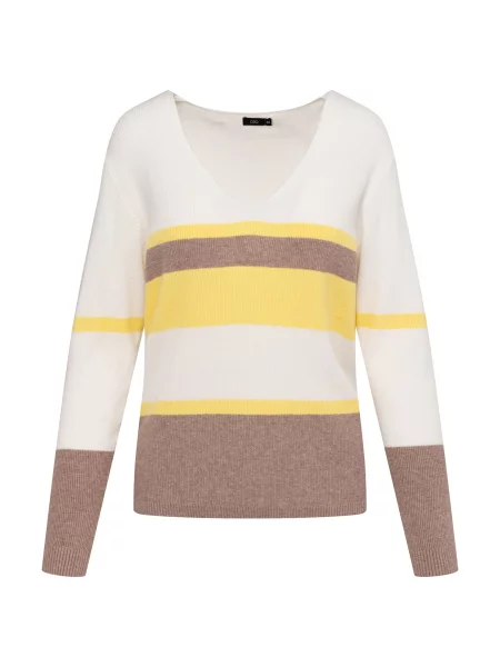 Quiosque Pulover ecru / maro galben