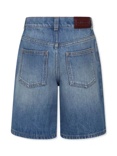 Szorty jeansowe dziecięce Gucci niebieskie