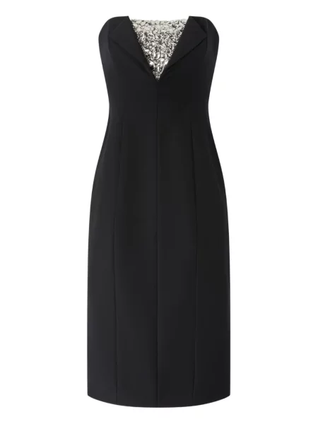 Rochie midi Genny până la genunchi de costum negru