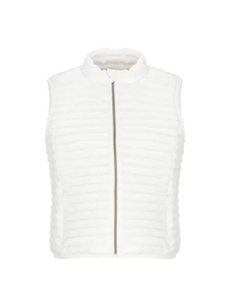 Pikowana kamizelka Save The Duck biała