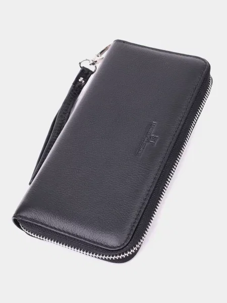 ST Leather Accessories Гаманець Унісекс Шкіра чорний