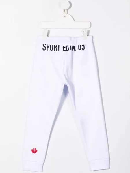 Spodnie dziecięce Dsquared2 białe