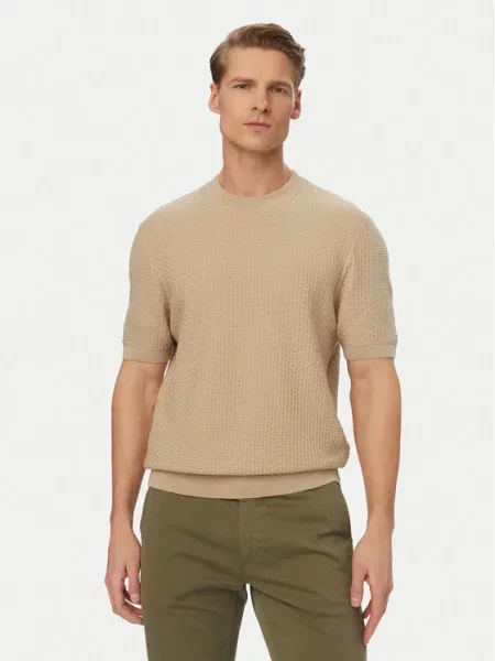 BOSS Tricou H-Nilton deschis bej