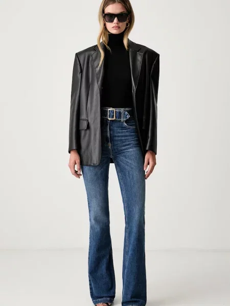Elisabetta Franchi rifle flare dámske modrá