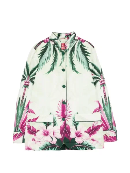 Geacă F.r.s For Restless Sleepers cu model floral cu imagine verde