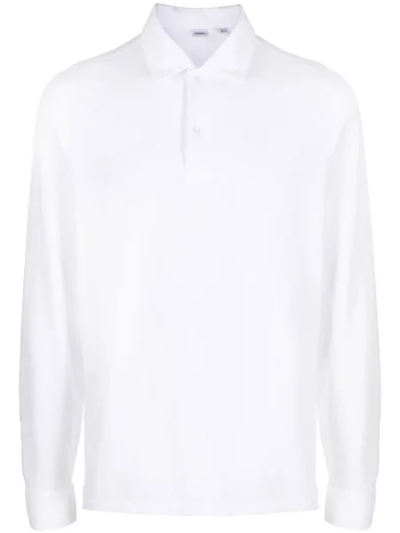 Lung tricou polo Aspesi alb