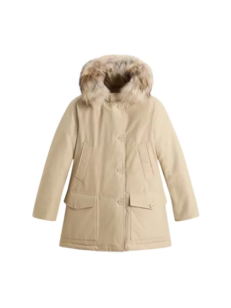 Parka Woolrich beżowa