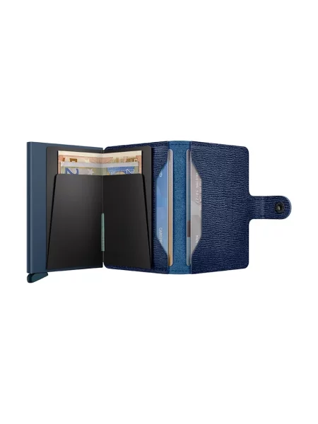 Portofel Secrid Miniwallet Crisple Navy albastru
