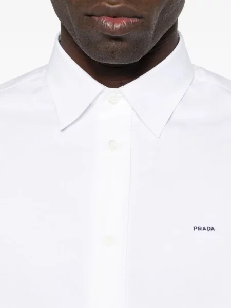 Cămașă Prada din țesătură twill alb