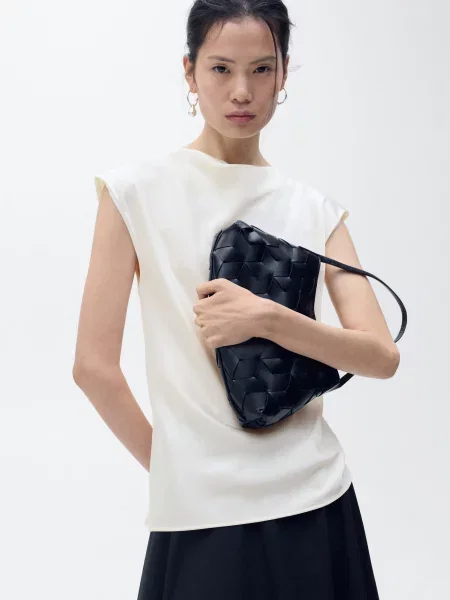 Блуза MANGO білий