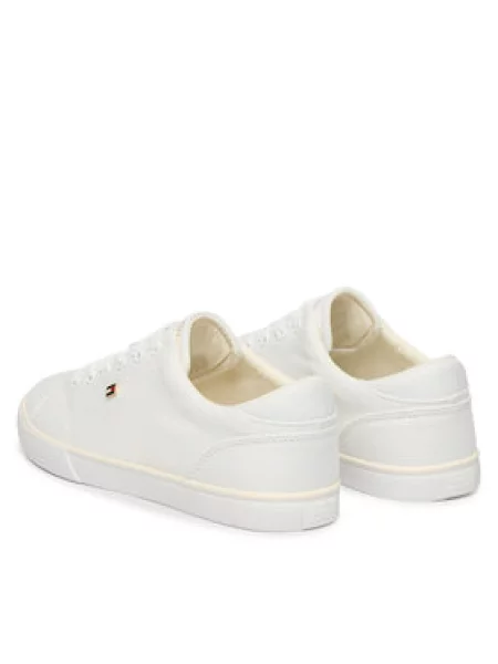 Teniszcipő Tommy Hilfiger Th Low Profile Vulc Canvas fehér