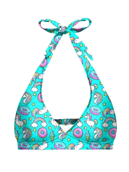 Top Aloha From Deer cu gât halter